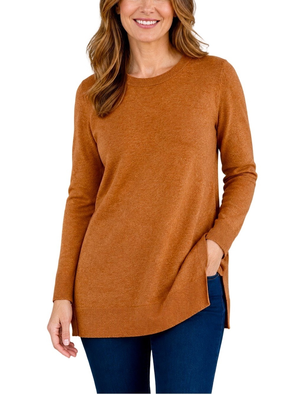 NWT J.Jill Effortless Petite Knit Sweater Tunic Size XS